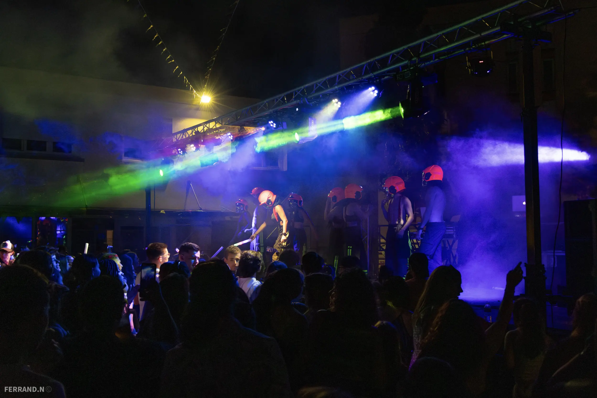 Eclairage du show des pompiers au Bal des Sapeurs-Pompiers d'Angoulême 2025